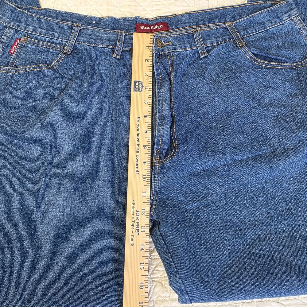 New Blue Ridge By Wrangler‎ Jeans Mens 48X32 Straight Leg Regular Fit Work - Picture 3 of 12